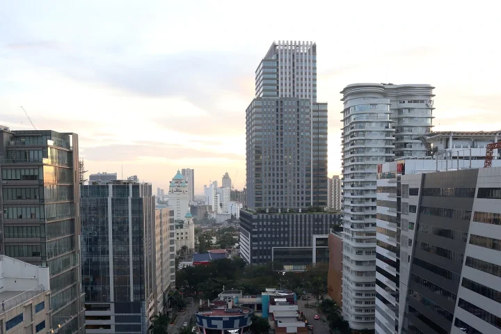 高層ビルが集まるCebu IT Parkの街区
