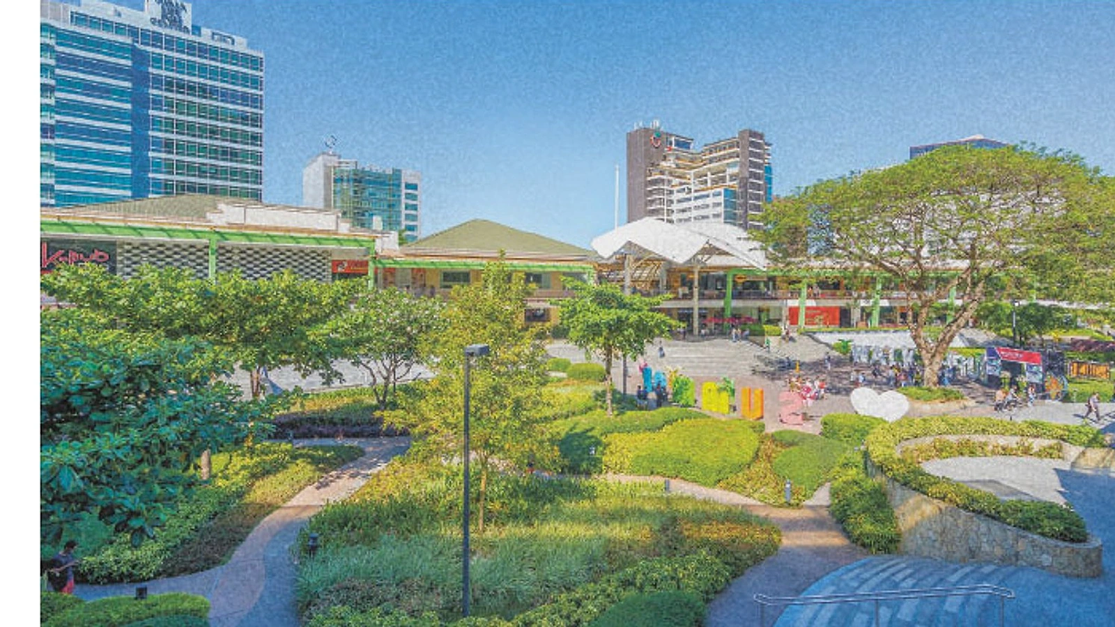 生活施設が集まるAyala Malls Central Bloc周辺