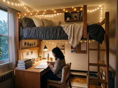 寮の部屋を「学習が続くBase」に変える｜睡眠・収納・充電の設計