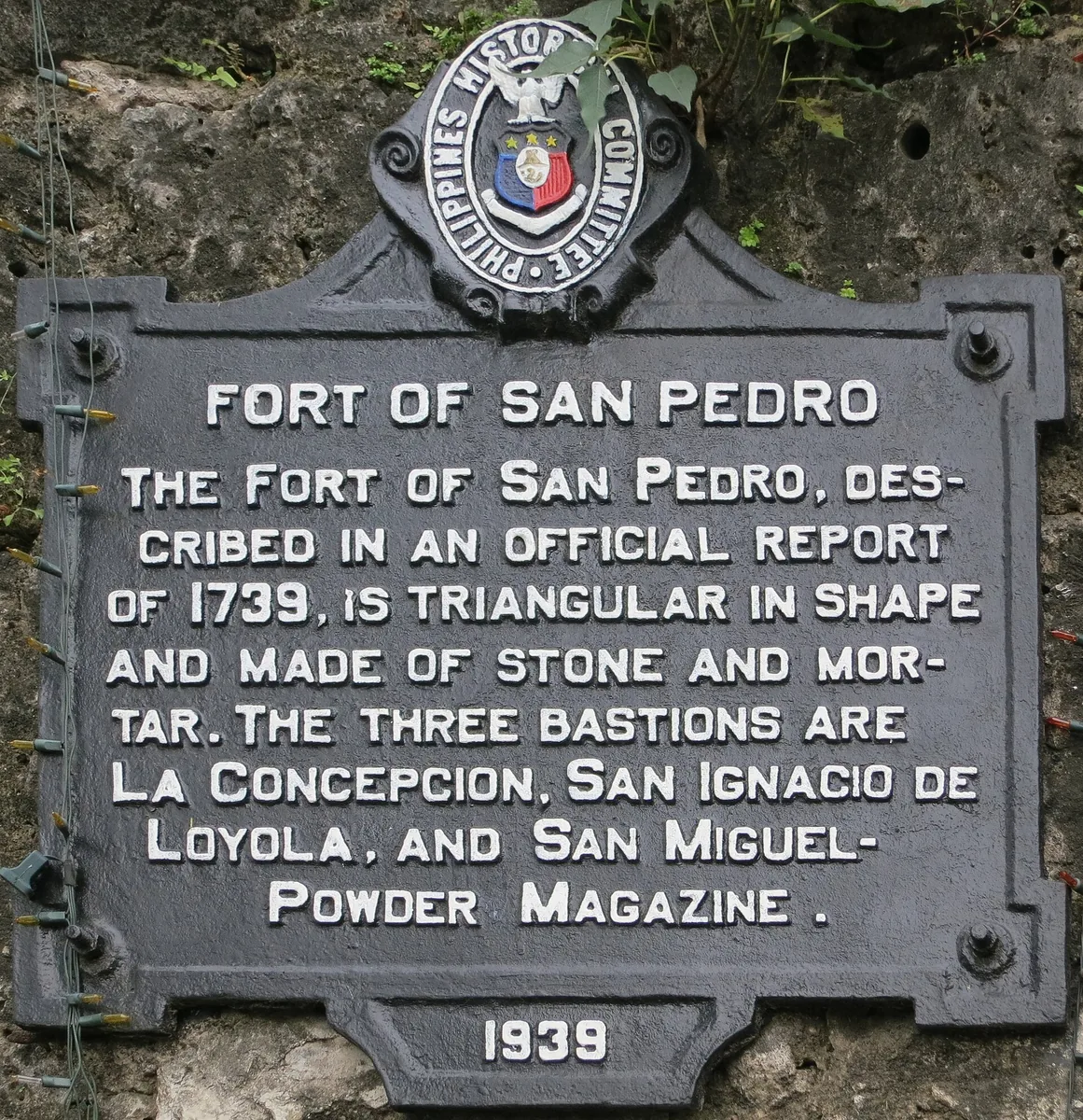 Fort San Pedroの歴史標識