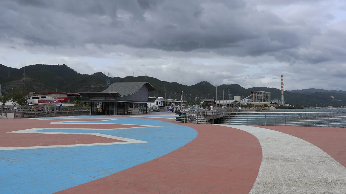 ナガの海辺の遊歩道