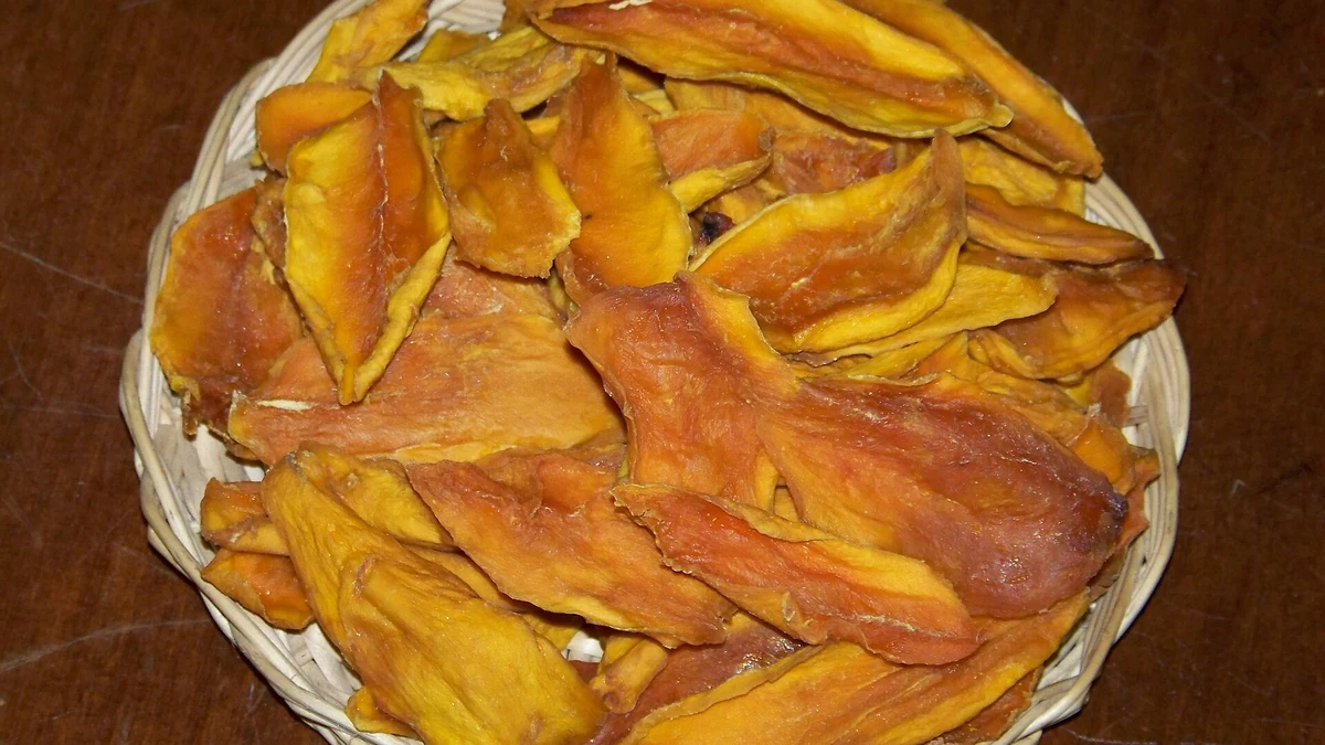 乾燥させたMangoのスライス