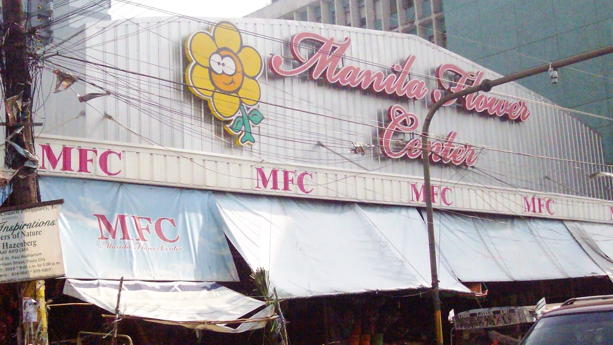 Manila Flower Center(Dangwa、Manila)の店先