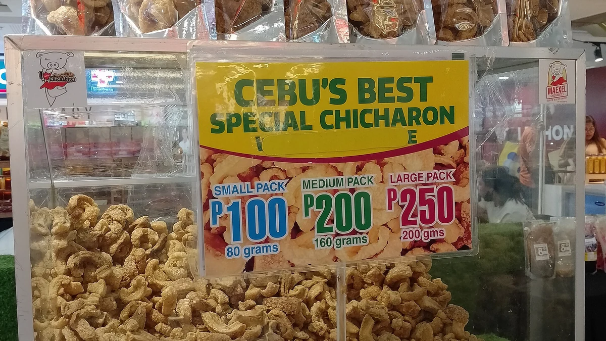 SM City Cebuで売られるCebu's Best Special Chicharon