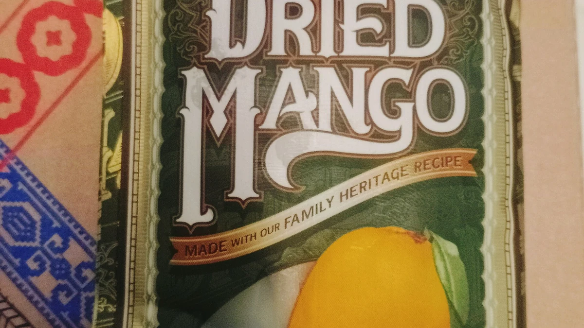 Cebu Best Dried Mangoのパッケージ