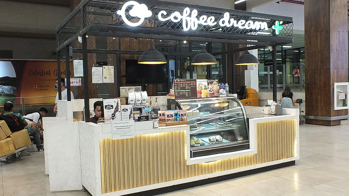 館内のコーヒーキオスク