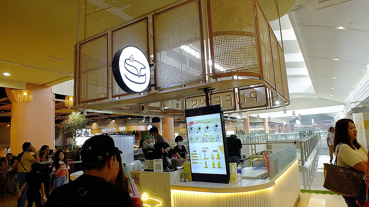 セルフ注文端末が置かれた飲食店