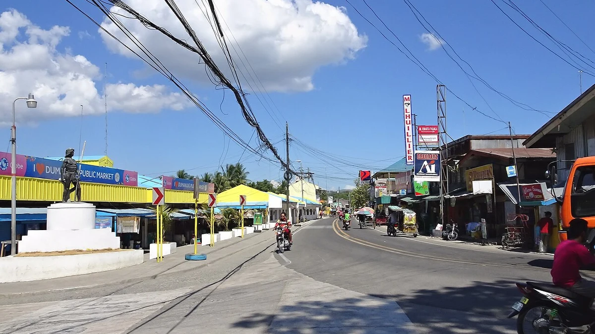 セブ島南西部Dumanjugの町の風景