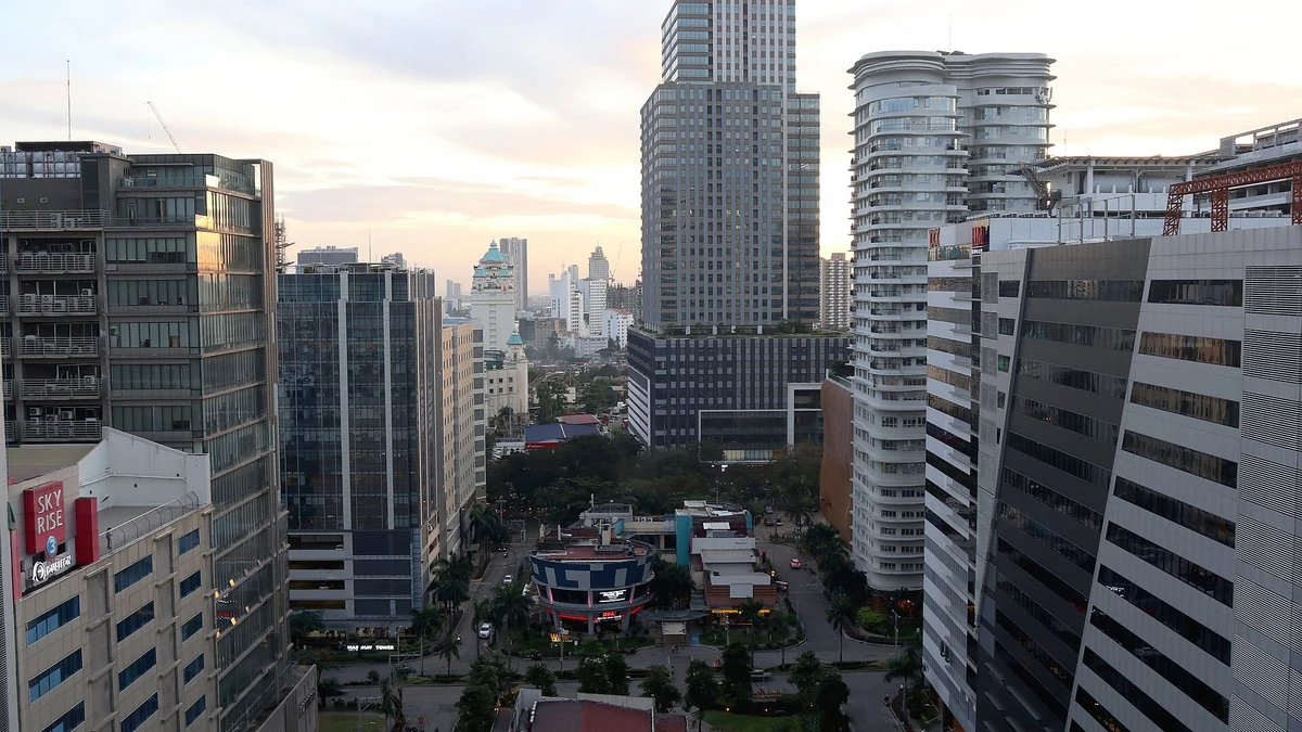 LahugにあるCebu IT Parkの街並み