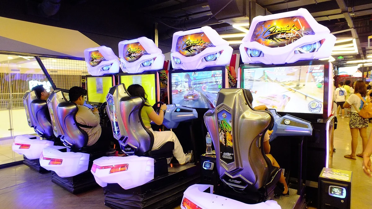 セントラルブロックのゲームセンターの筐体
