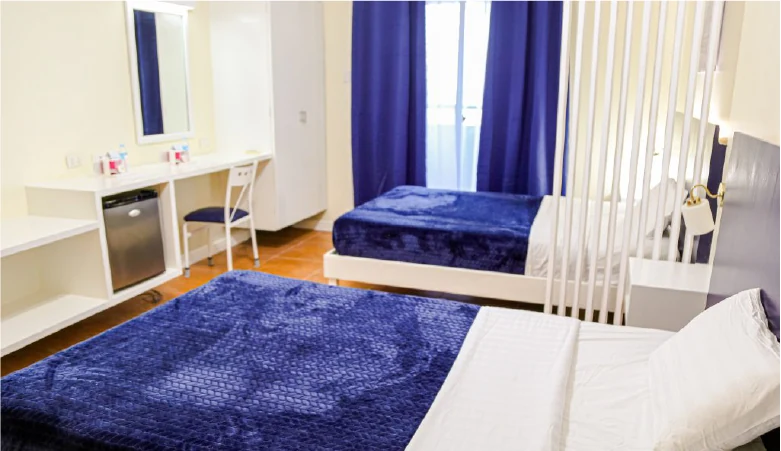 Cebu Blue Ocean Academyの寮の部屋