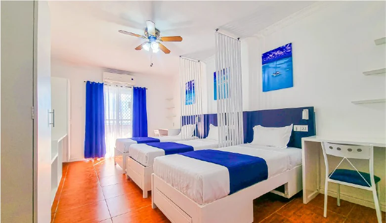 Cebu Blue Ocean Academyの寮の部屋