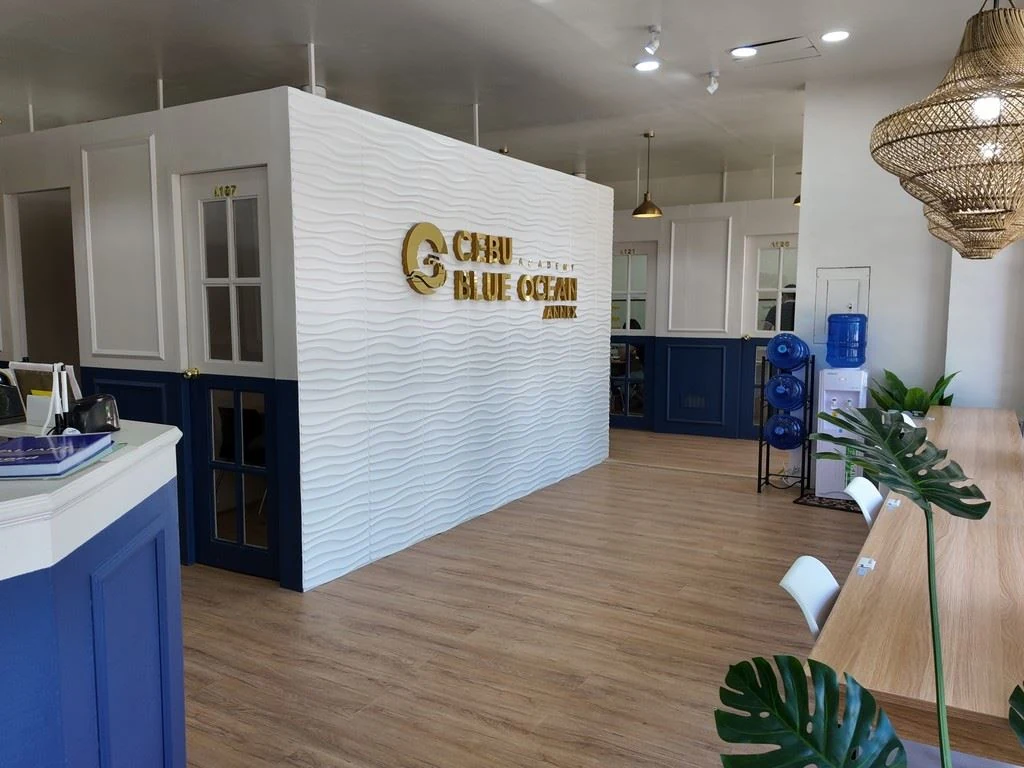 Cebu Blue Ocean Academyの受付まわり