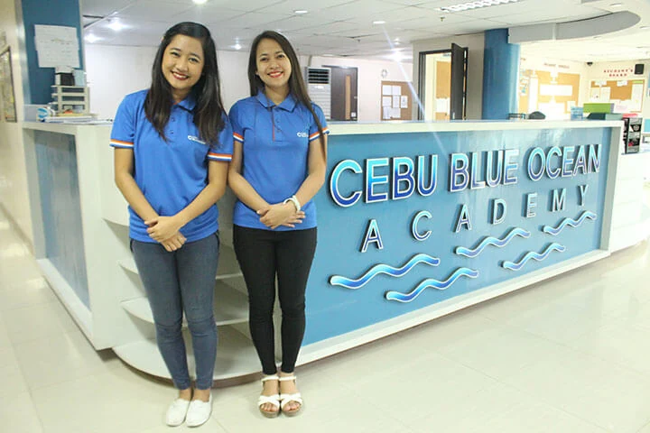 Cebu Blue Ocean Academyの受付まわり