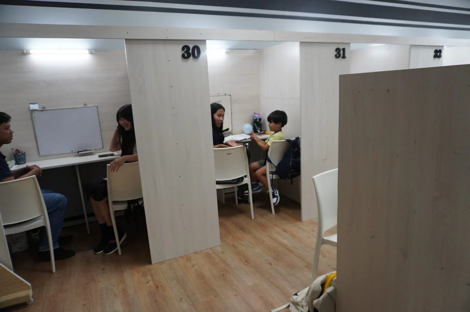 CLC Bai Hotelの授業中のブース