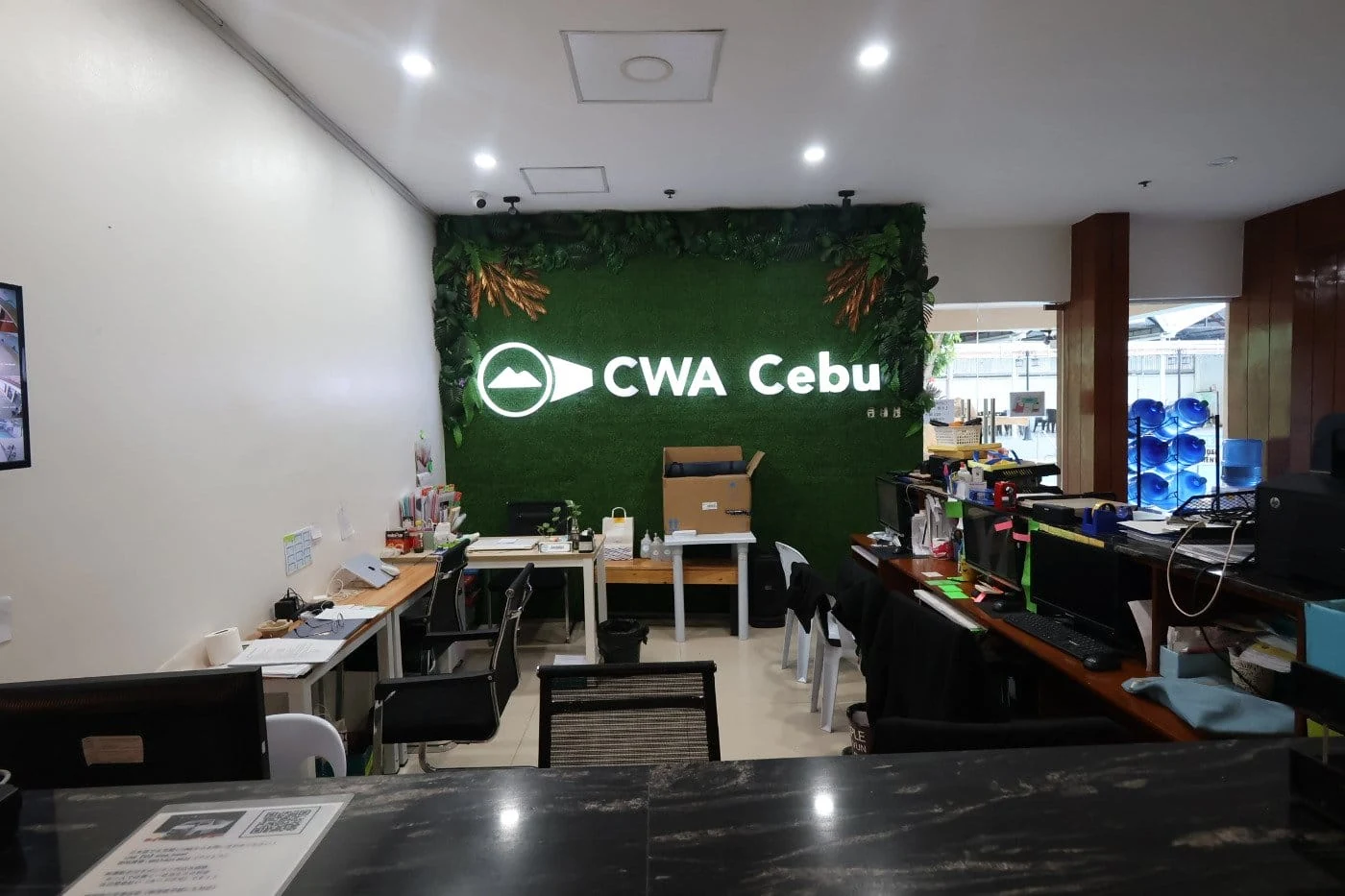 Curious World Academyマボロ校の受付