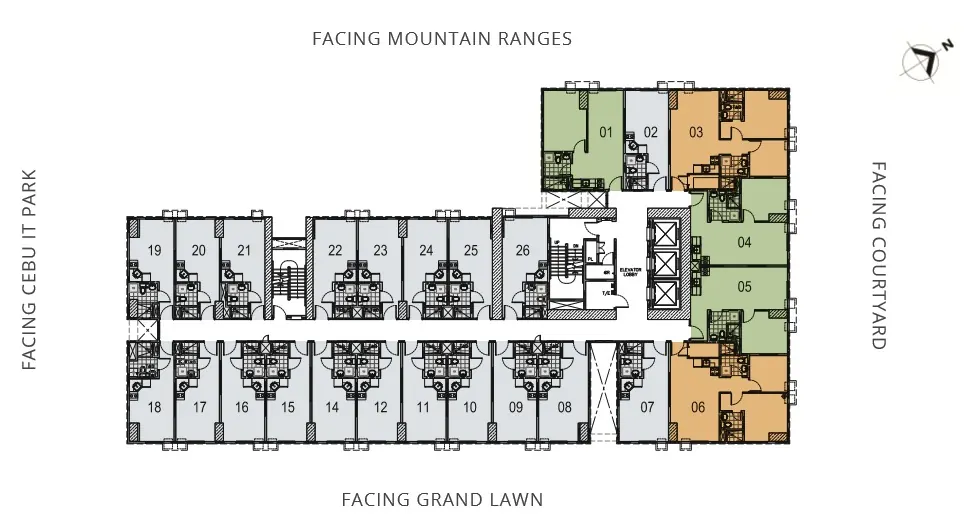 宿务IT Park的Avida Towers Riala:由5栋楼组成的大型住宅社区|园区内的5栋楼与地面层商业区
