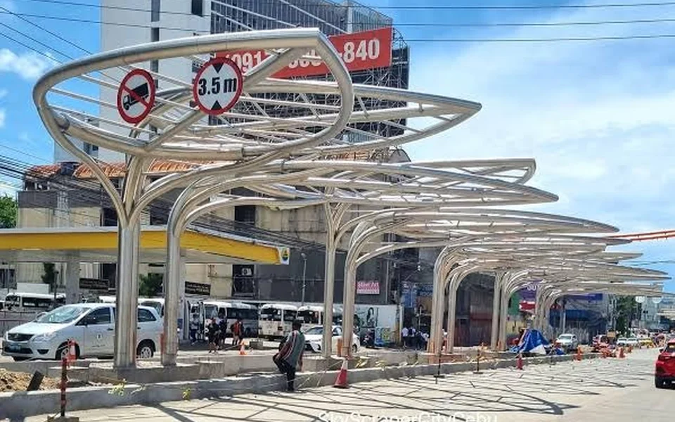 宿务BRT道路与车站施工区域