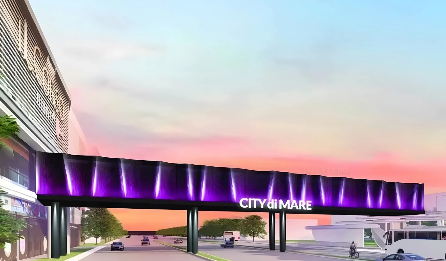 宿务菲律宾实景：City di Mare Bridgeway人行桥