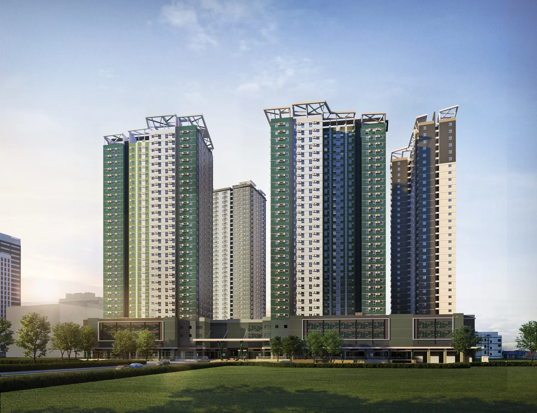 宿务菲律宾实景:Avida Riala一带街景