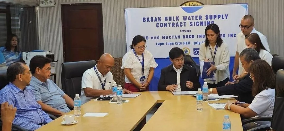 宿务市SRP的供水与污水处理:PWRI、Mactan Rock与MCWD的供应范围