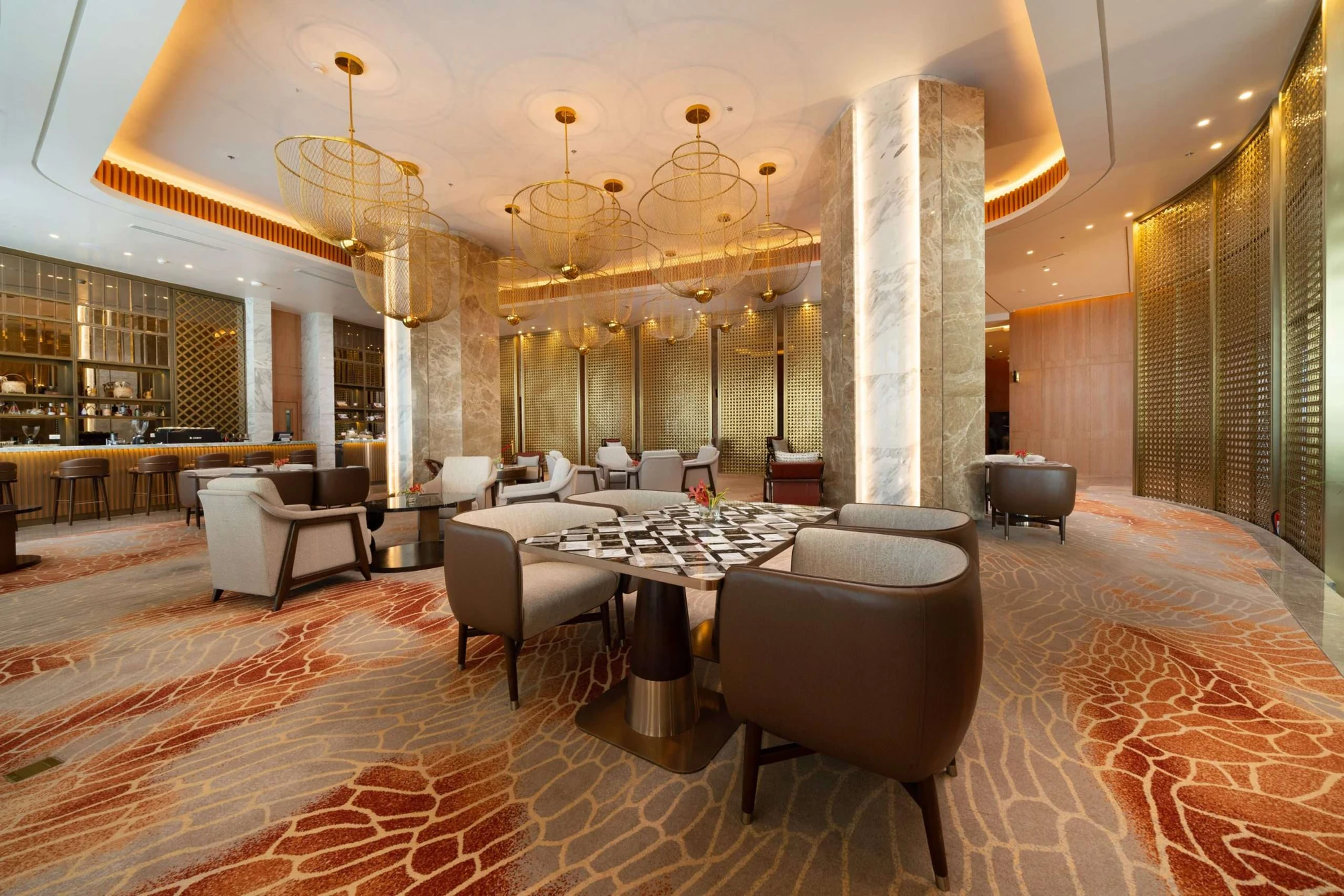 Fili Lobby Lounge的室内用餐空间