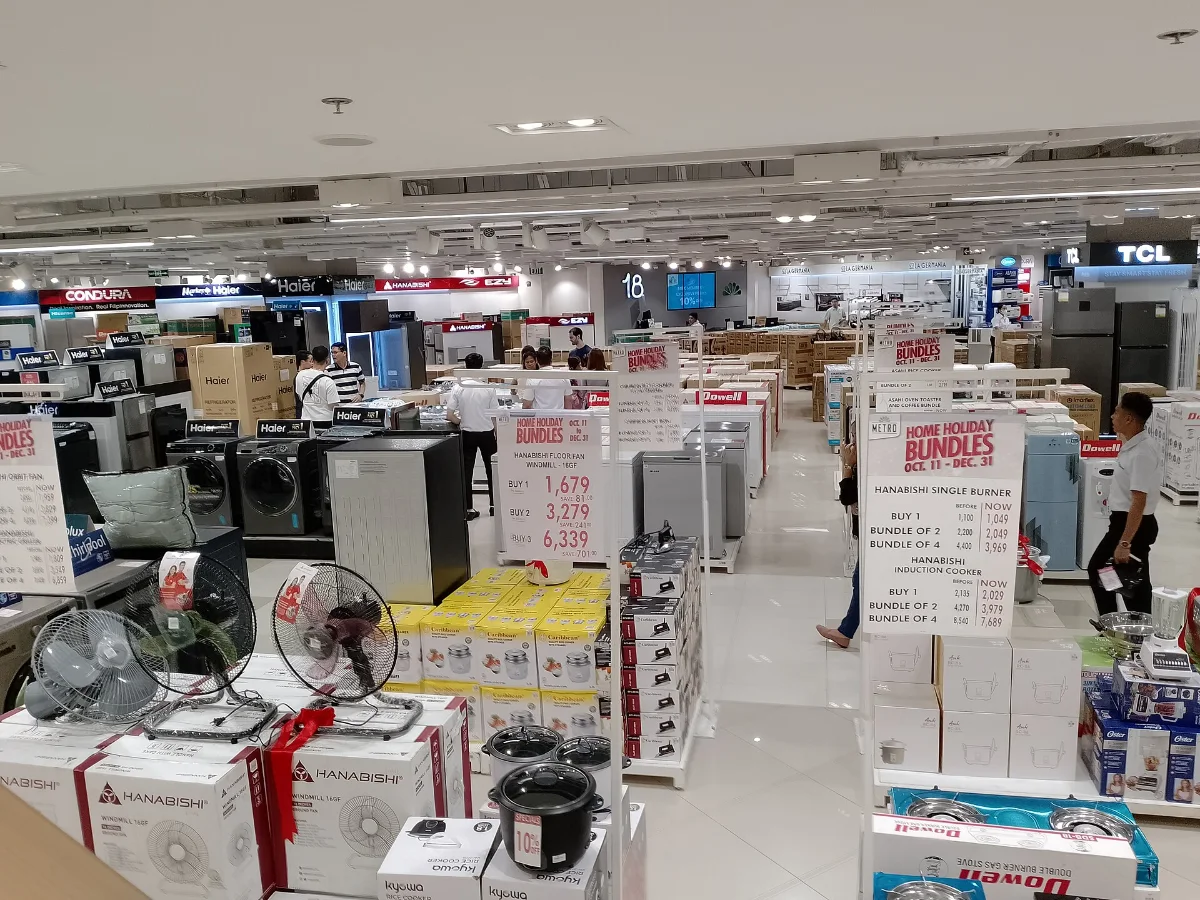 Ayala Center Cebu的Metro超市家电区