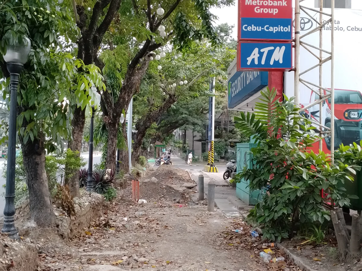 宿务市Osmeña Boulevard的人行道