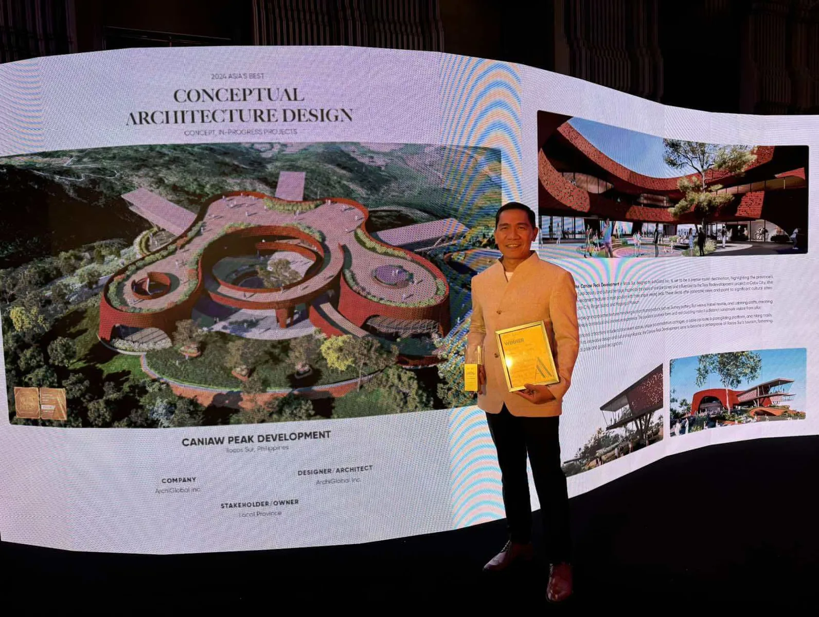 宿务TOPS The Circle的建筑:六角形铺装、石墙与回游楼梯的设计的正文配图1