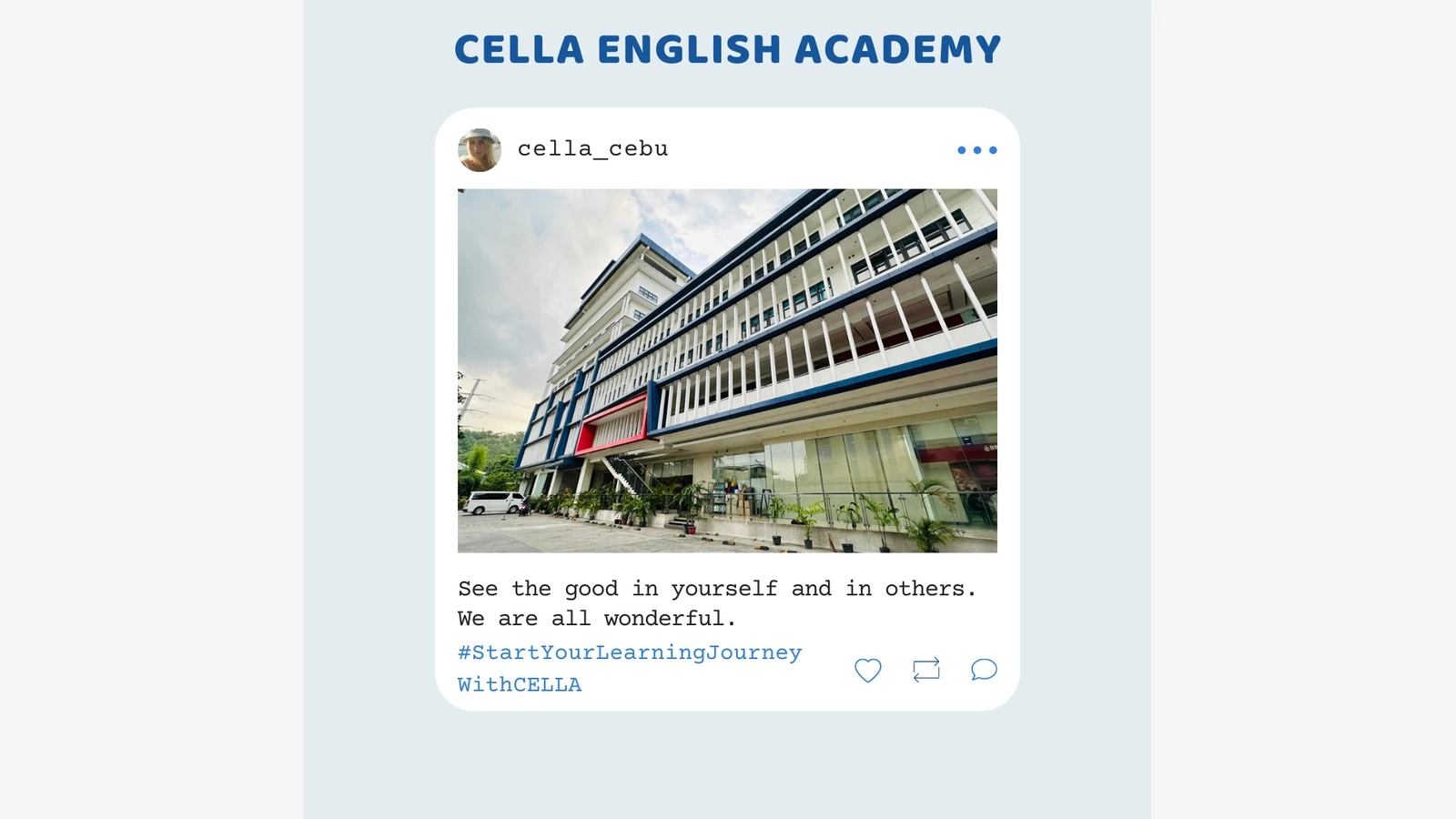 CELLA English Academy官方资料中的校舍入口与夜间返回地点