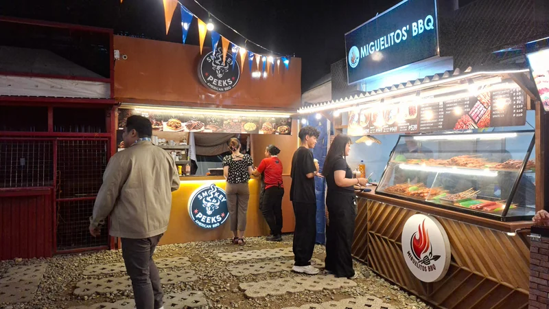 Sugbo Mercado新址的餐饮摊位