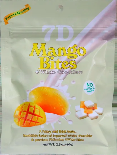7D芒果零食的包装示例