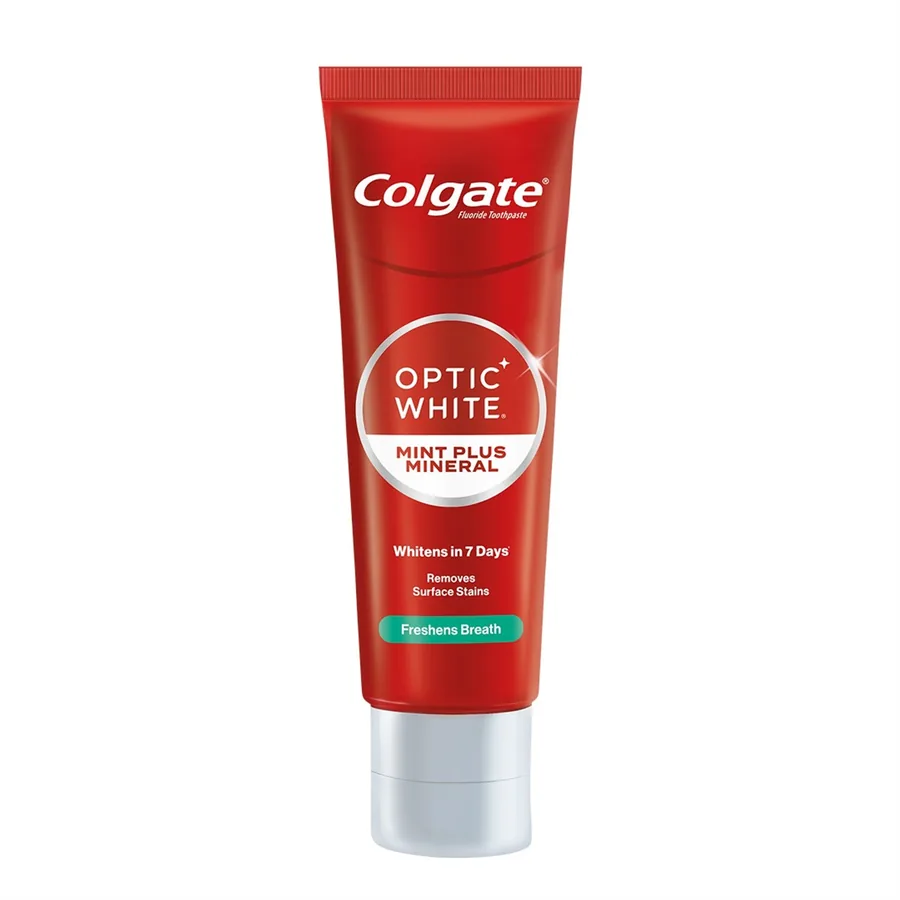 Colgate Optic White Mint Plus Mineral牙膏包装