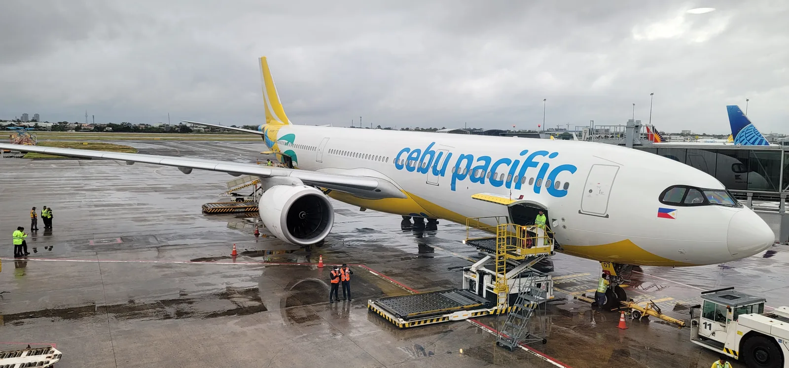 Cebu Pacific飞机在机场停机位
