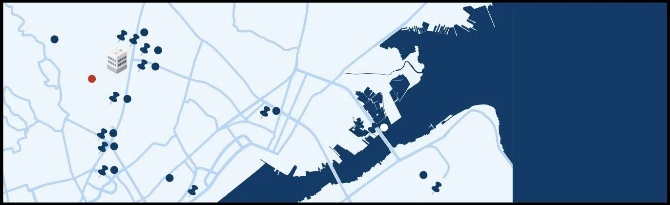 IMS Academy Banilad 校区在宿务市内的位置示意图