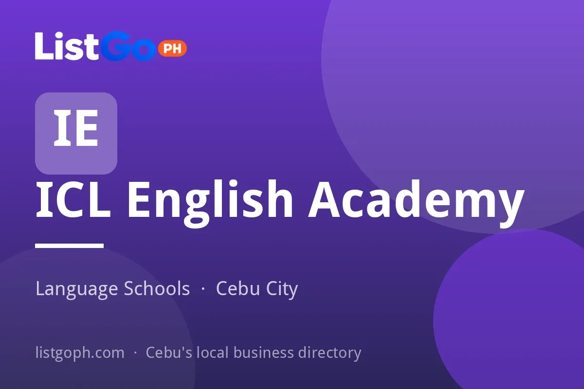 ICL English Academy宿雾语言学校联系页封面