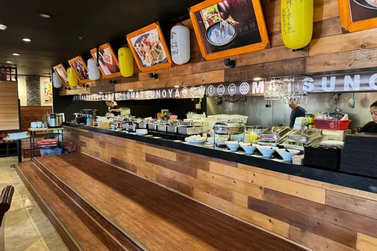 MeRISE附近餐厅的点餐柜台