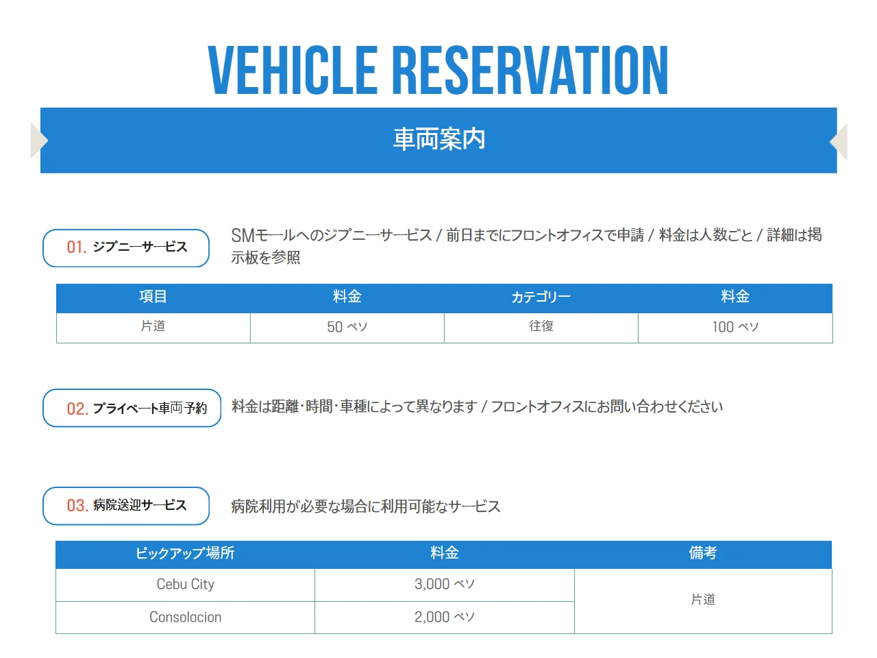 ELSA前往商场与医院的车辆预约说明