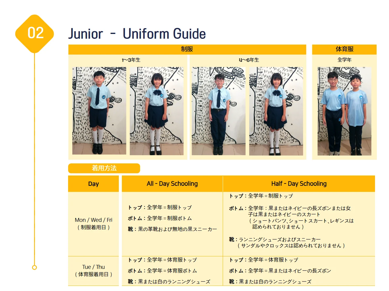 ELSA青少年学生制服与着装示例