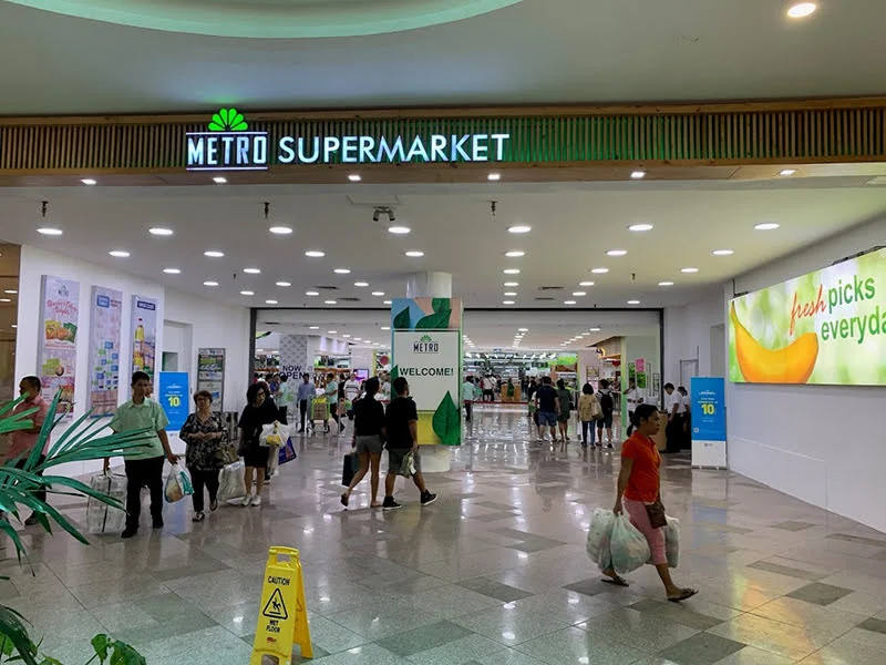 Ayala Mall内Metro Supermarket自动门入口