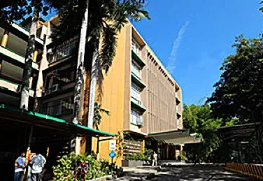 圣卡洛斯大学绿树环绕的教学楼