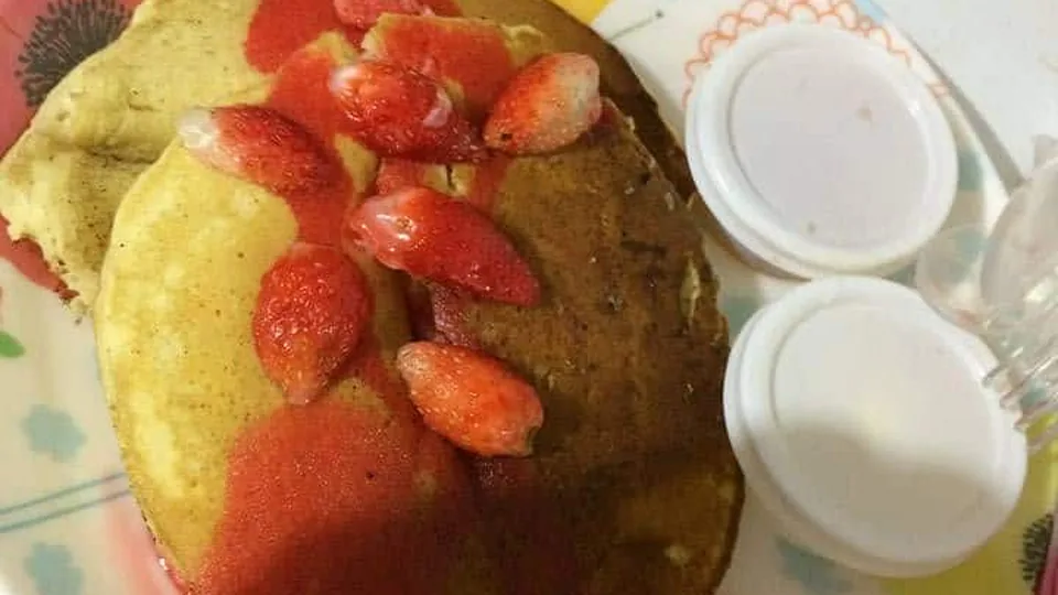 Strawberry de Cantipla过去展示的草莓松饼;当日菜单请向农场确认。