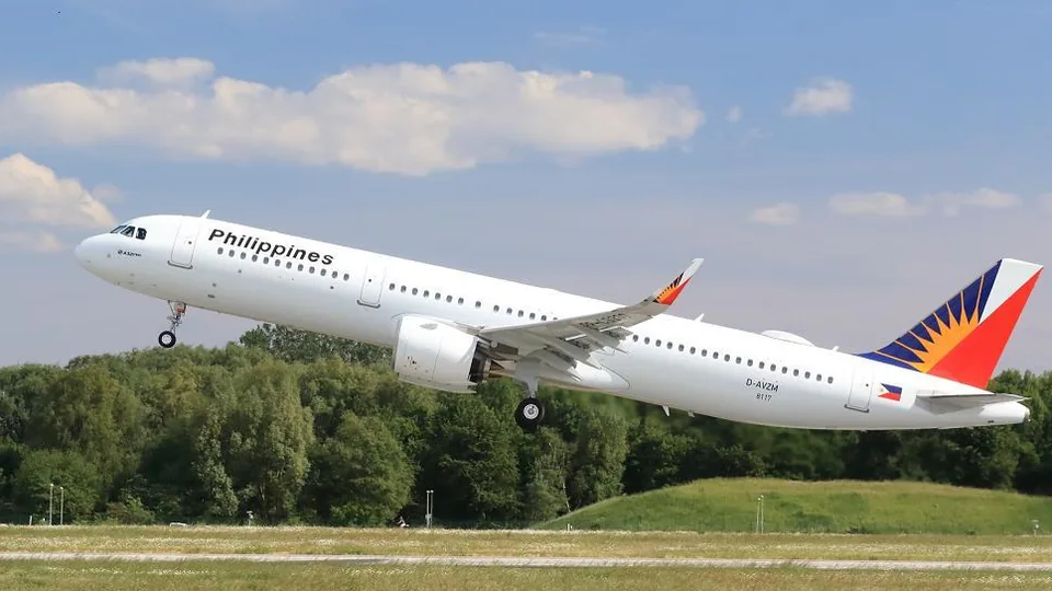 菲律宾航空A321neo飞机,图片来自Airbus的2018年交付资料;不代表某一日期航班的执飞机型。