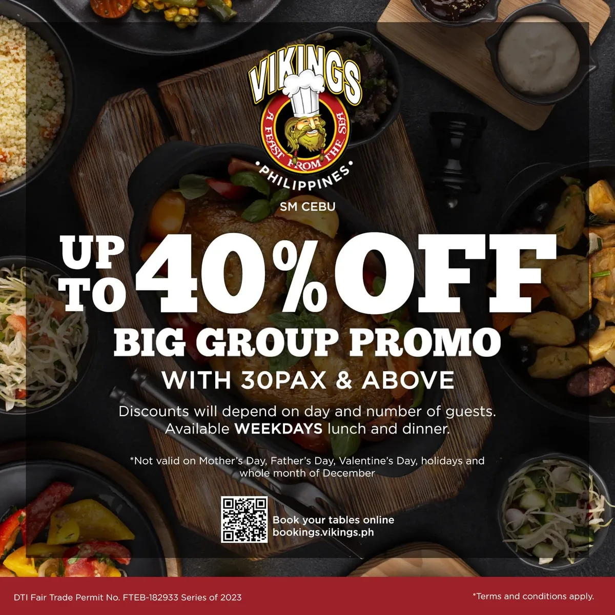 宿务Vikings SM City Cebu：自助餐价格、儿童分档、预约与生日优惠的正文相关图片3