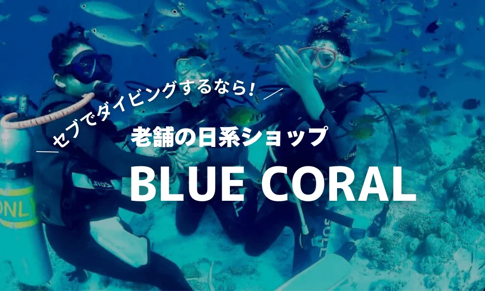 セブで初心者がダイビングするなら?|日系ショップBLUE CORAL(ブルーコーラル)を紹介する