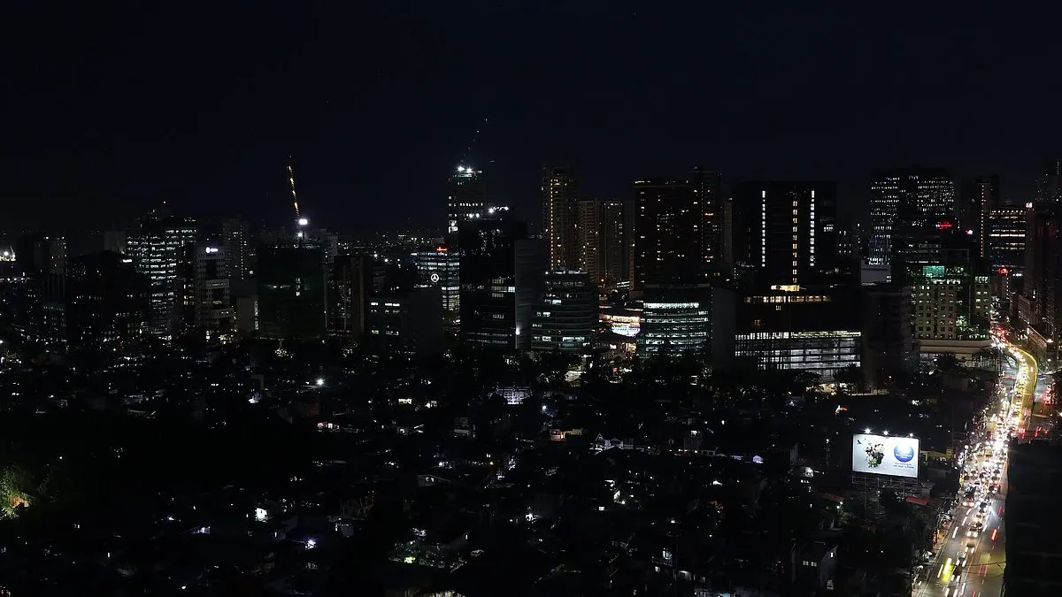 夜のセブ市街